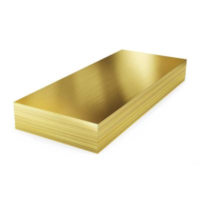 China 2mm -1220mm Wide / 0.8mm - 80mm Thick ASTM T2 H65 H62 C1100 Brass Flat Plate Sheet Stock for sale
