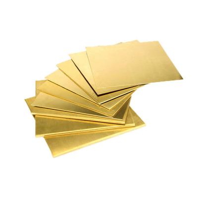 China Gold Color Copper Brass Metals Sheet H65 H62 H90 H80 With BA 2B NO.1 Surface for sale