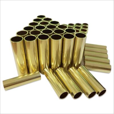 China Straight Brass Round Tube , H60 H62 H68 Polished Brass Pipe For Industrial for sale