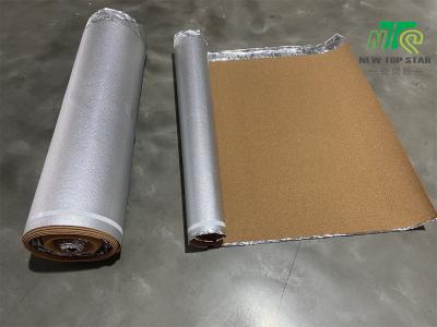 China Natuurlijke 2mm Cork Roll Underlayment For Hardwood Vloeren 20m Lengte Te koop
