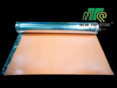 China Cross Link IXPE Foam Underlayment Silver Vapor Barrier Underlayment For Laminate Flooring for sale