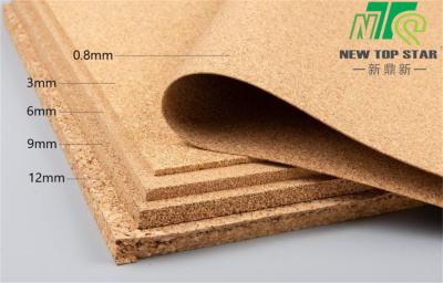 China Soundproof 6mm Eco Cork Underlayment Sheets 6 Sq.Ft. Rohs for sale
