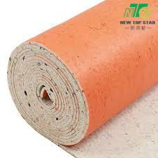 China 8mm Sponge Rubber Carpet Underlay PU Foam 90kg/M3 With Non-Woven Film for sale