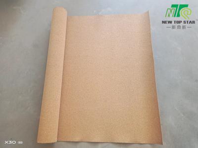 China 1mm Thick Eco Cork Underlayment Soundproofing 220kg/Cbm For PVC Flooring for sale