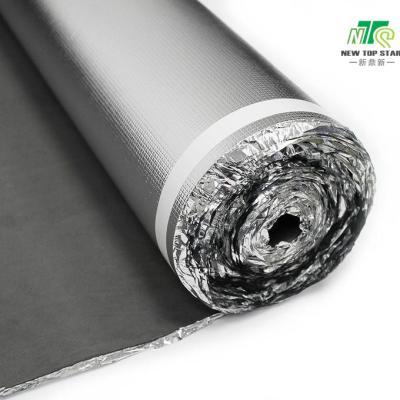 China Soundproof 1.5mm EVA Foam Underlayment Noise Reduction Underlayment With Embossed Film for sale
