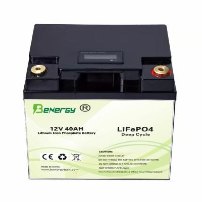 Κίνα ιονική Lifepo4 12V 40Ah ηλιακή μπαταρία λίθιου για το Ε - ηλιακός φωτεινός σηματοδότης βαρκών προς πώληση