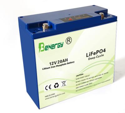 China Lifepo4 12V 20AH Lithium Iron Phosphate Battery Pack M5 Terminal Replace Lead Acid Battery for sale
