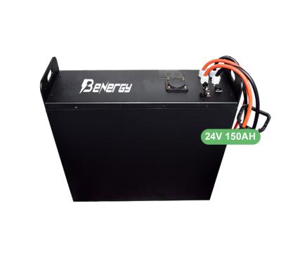China Pacotes de bateria de lítio de 24V 150AH para empilhadeiras elétricas à venda