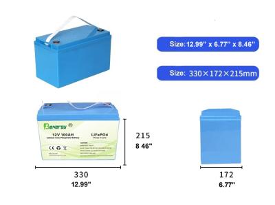 Chine 12V LiFePo4 batterie 100AH 100A Chargeur max courant sécurisé Remplacer la batterie au plomb acide à vendre