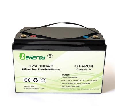 Chine Le paquet en plastique 12V 100AH de la batterie LiFePo4 a adapté la densité aux besoins du client de haute énergie à vendre