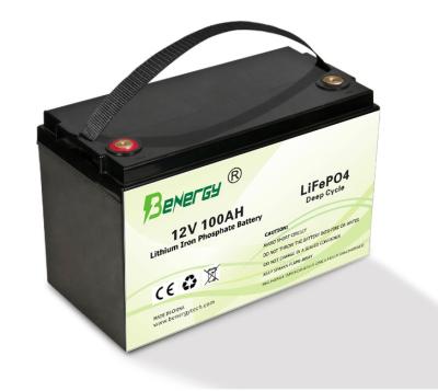 Chine LiFePO4 batterie automatique 12V 100Ah de phosphate de fer de lithium de rechange 50A à vendre
