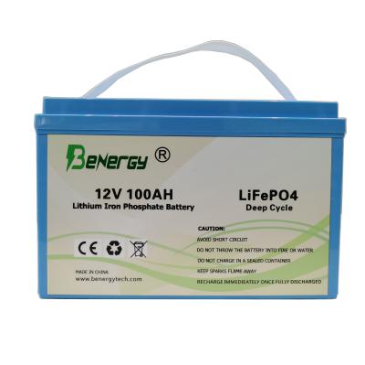 Cina Lifepo4 pacchetto 12V 100AH della batteria al litio ricaricabile della batteria solare 12v in vendita