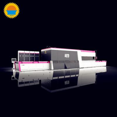 China High Performance Flat Glass Tempering Furnace 4 - 19mm Glass Thickness for sale