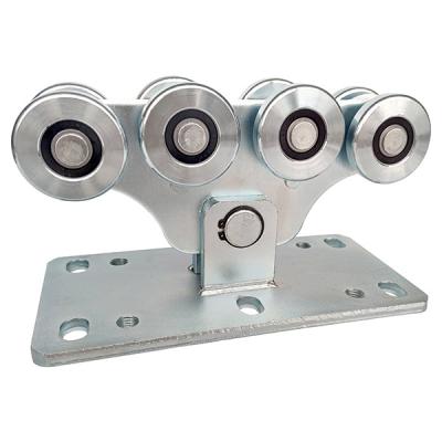 China 68mm rollers galvanized steel medium sliding cantilever gate carriage wheel for sale