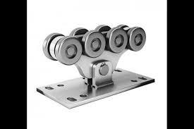 China Carriage 8 Bearings Heavy Duty Cantilever Gate Rollers 60mm 400kg Load for sale