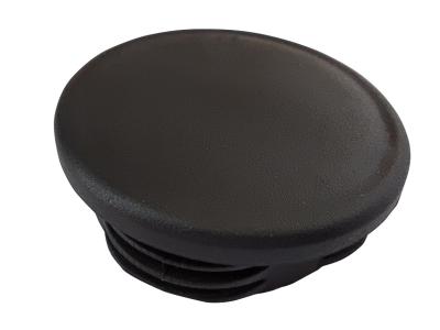 China 3.5 Inch 4 Inch  Round Plastic Post Cap 50x50  Black for sale