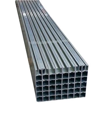 China 5.8 Meters Cantilever Gate Track Rail For 60mm Wheels White Zinc  Surface Steel for sale