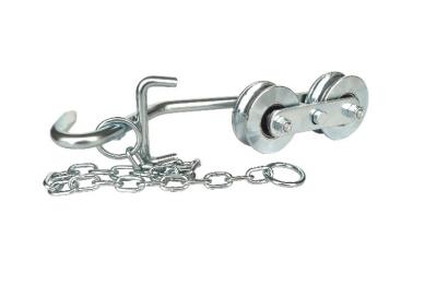 China 64mm White Zinc Banana Hanger Rollers Pulley Banana Farm Hanging System Accessories for sale