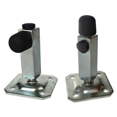China Galvanized Steel Gate Stoppers Fixing Base Plate For Sliding Or Swing Door for sale