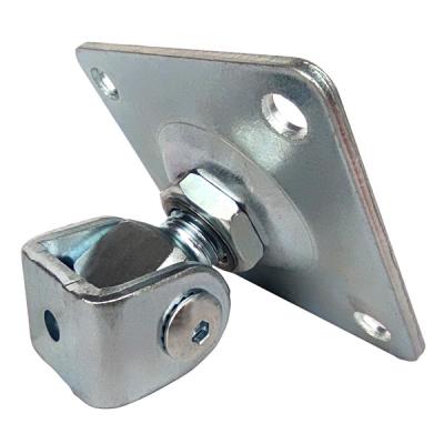 China Zinc Plated Steel Adjustable Gate Hinge With Square Fixing Part for sale