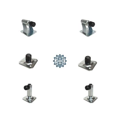 China White Zinc Silver Welding  Gate Stoppers Adjustable Floor Mounted for sale