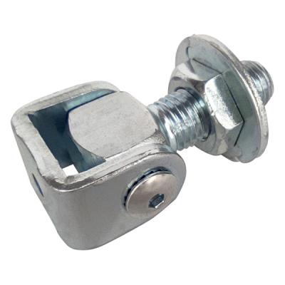 China Galvanized Steel Adjustable Gate Hinge With Round Jointed Part for sale
