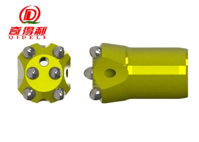 China Hot Set Type Taper Button Bit , 6 Buttons Ballistic Button Bits For Drilling for sale