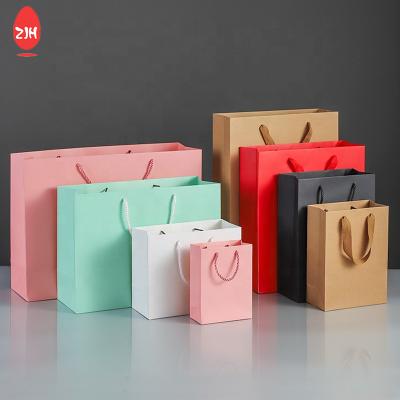 China FSC Padding Handle Leather Paper Bag for sale