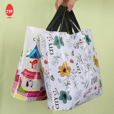 China La bolsa de plástico promocional de las compras de la impresión del logotipo de la bolsa de asas del LDPE amistoso de Eco en venta