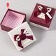 China Matt Lamination Folding Gift Boxes Luxury Ribbon Cardboard Large Gift Box for sale