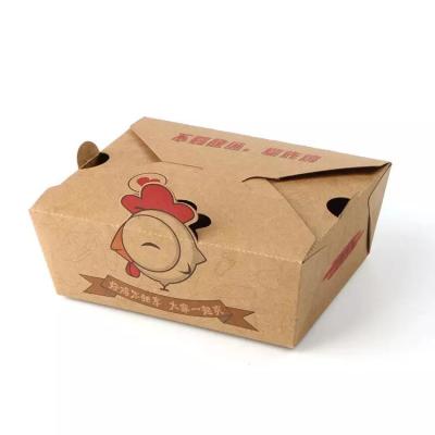 China Disposable Take Away Paper Box Matt Lamination Kraft Bubble Food Packaging for sale