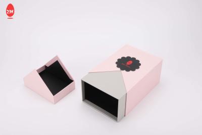 China Pink Cardboard Paper Gift Wig Hair Extension Magnetic Packaging Box Premium Luxury en venta