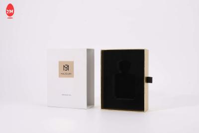 China Rigid Cardboard Paper Gift Packaging Box , Custom Logo Small Slide Drawer Box for sale
