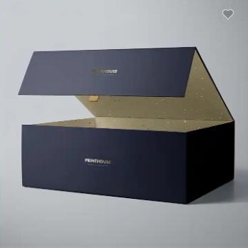 China Custom Logo Closure Gift Boxes Matt Black Cardboard Magnetic Rigid Boxes Recyclable à venda