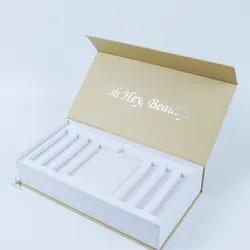 China EVA Insert Cosmetic Packaging Boxes Rigid Cardboard Magnetic Gift Box for sale