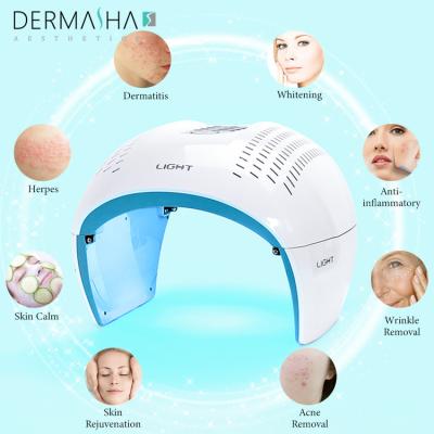 China 32W PDT enciende la máscara facial llevada de la terapia del fotón para el rejuvenecimiento antienvejecedor del cuello en venta