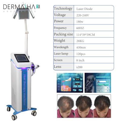 China Hair 280 Diodes 650nm Laser Growth Machine Current Massager Hair Regrowth Low Level Laser Therapy Hair Loss Machine en venta