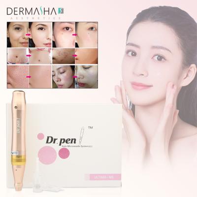 China Electric Dr Pen Permanent Makeup Micro Needle Stretch Marks Removal Derma Pen With Led Light en venta