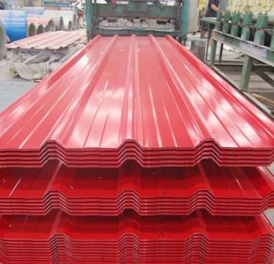 China Q195 Q235A 750mm Corrugated Galvanized Sheet Metal 4x8 Color Coated for sale