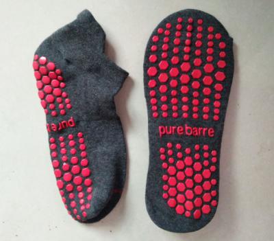 China Eco - de la barra calcetines puros amistosos del apretón del resbalón no/de la danza color modificado para requisitos particulares calcetines del tobillo del resbalón no en venta