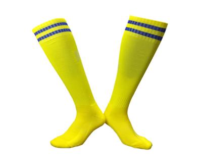 China Yellow Custom Sports Socks Mens Athletic Sports Cycling Socks Men Gym Workout Terry Sport Sox Crew Man Sock for sale