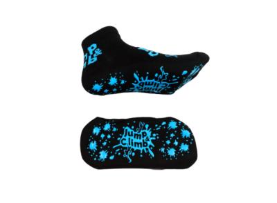 China Medium Black Non Slip Grip Socks Soft Cotton Slippers Gripper Custom Bounce Socks for sale