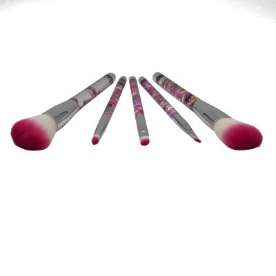 China 5pcs Washable Makeup Brush Set With Foundation Brush for sale