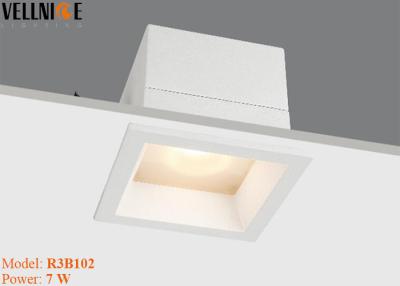 China IP44 80mm Square LED Recessed Downlight With Glass Anti Glare , Cob Led Grid Downlight for sale