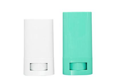 China 15g 20g BPA Free PP Plastic Oval Twist Up Deodorant Sticks Custom Color for sale