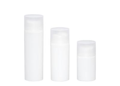 China Sustainable Central Hole Outlet PP Airless Bottle Cosmetic Packaging Container 50ml 100ml 150ml for sale