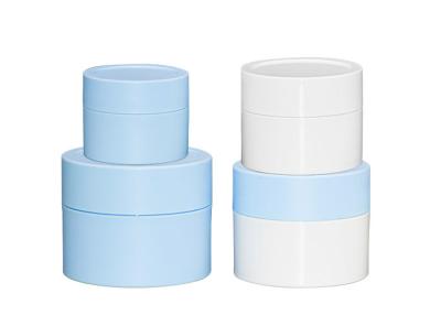China Double Layer PCR Cosmetic Cream Packaging Jar Sustainable Replaceable PP 150g 200g for sale
