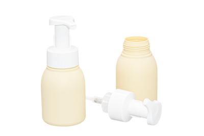 中国 Yellow Hdpe Pp Foam Pump Bottle Baby Soap Washing Cosmetic Packaging Container 200ml 販売のため