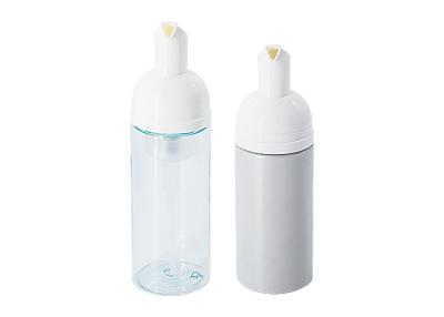 China Empty 120ml 150ml Foam Pump Bottle Pet With Circular Arc Or Right Angle Cover for sale