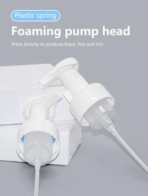 China 43mm Neck Size Foaming Dispenser Pump White Color All Plastic Without Metal for sale